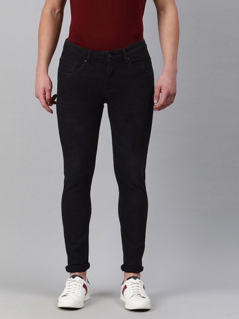 

SPYKAR Men Black Super Skinny Fit Low-Rise Clean Look Stretchable Jeans