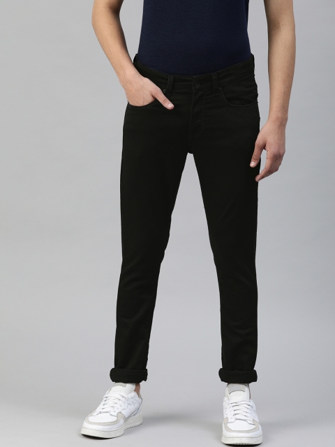 

SPYKAR Men Black Super Skinny Fit Low-Rise Clean Look Stretchable Jeans