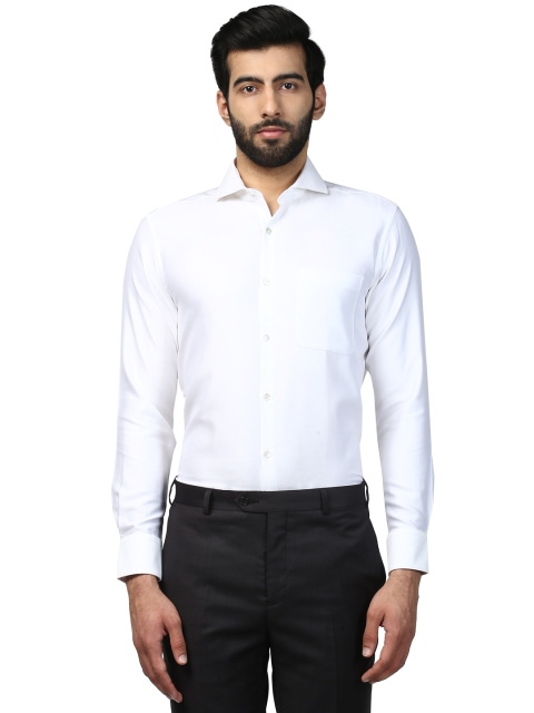 

Raymond Men White Regular Fit Solid Formal Cotton Shirt