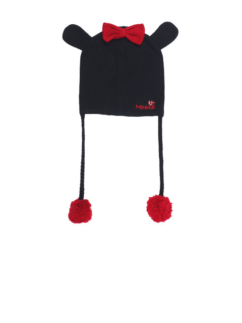 

Kids Ville Girls Navy Blue & Red Minnie Mouse Printed Beanie