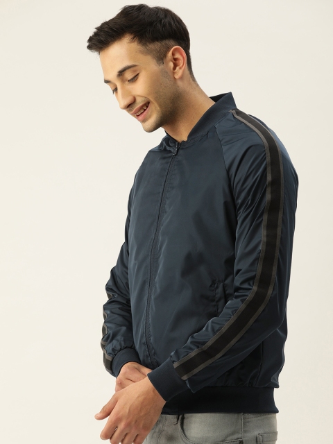 

Flying Machine Men Navy Blue Solid Bomber