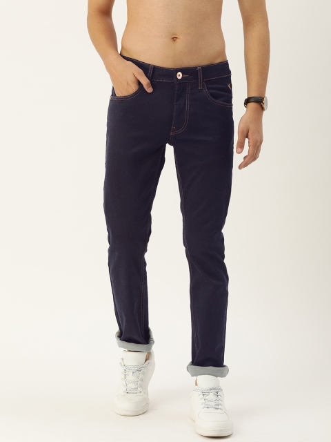 

Flying Machine Men Blue Slim Tapered Michael Fit Mid-Rise Clean Look Stretchable Jeans