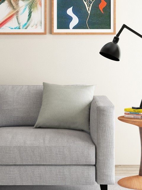 

S9home by Seasons Grey Single 16'' x 16'' Square Cushion Cover