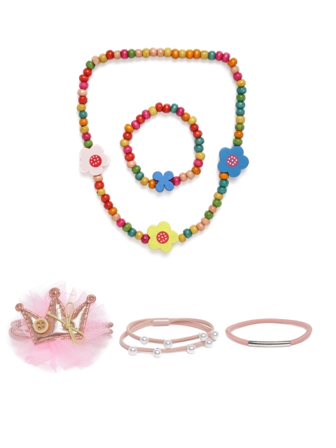 

lil' star Girls Multicoloured Set of 5 Hair Accessory Set, Multi