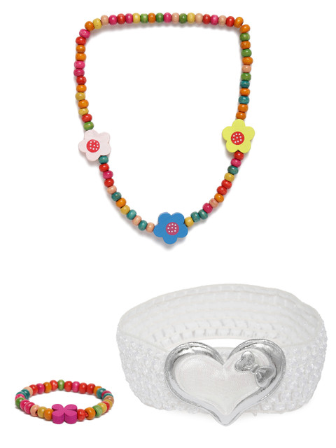 

lil' star Girls Multicoloured Set of 3 Jewellery Set, Multi