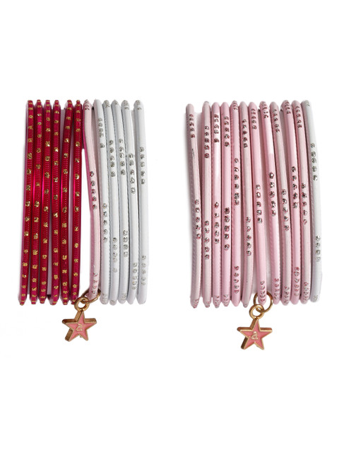 

lil'star Girls Set of 2 Bangles, Pink