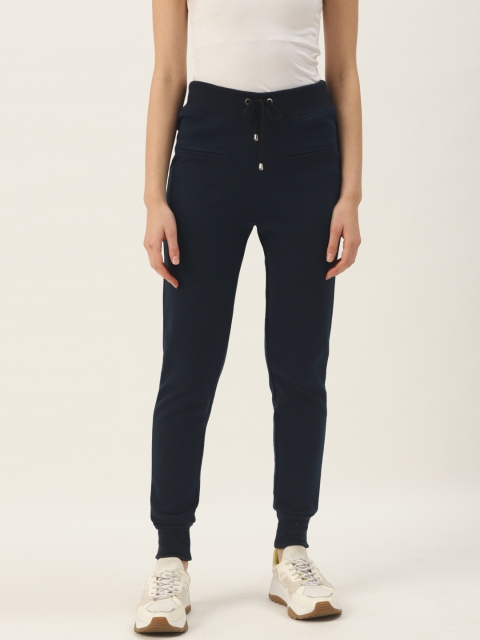 

Alsace Lorraine Paris Women Navy Blue Solid Joggers