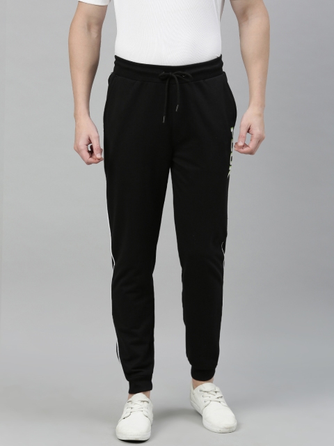 

French Connection Men Black Solid Slim Fit Joggers