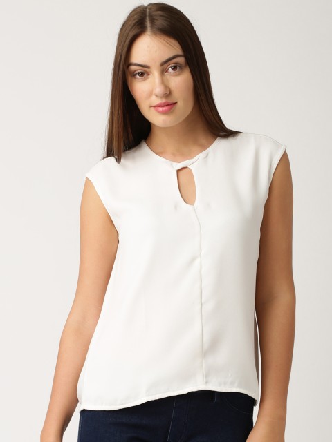 

ETHER White Polyester Top