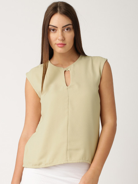 

ETHER Beige Polyester Top