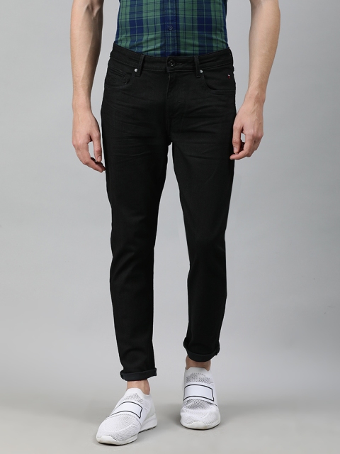 

Louis Philippe Jeans Men Black Slim Fit Low-Rise Clean Look Stretchable Jeans