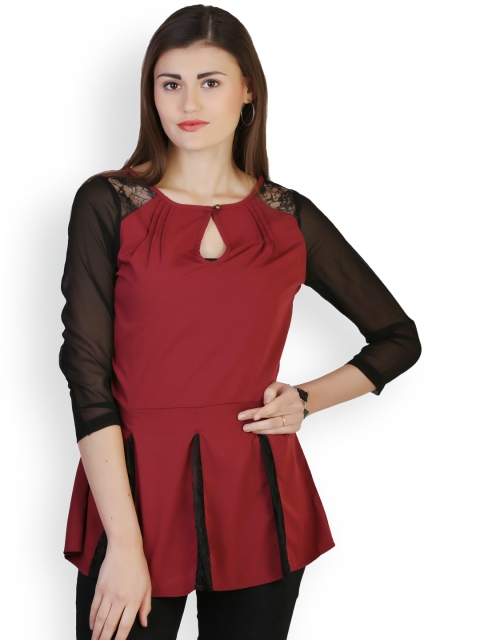 

Belle Fille Maroon Top
