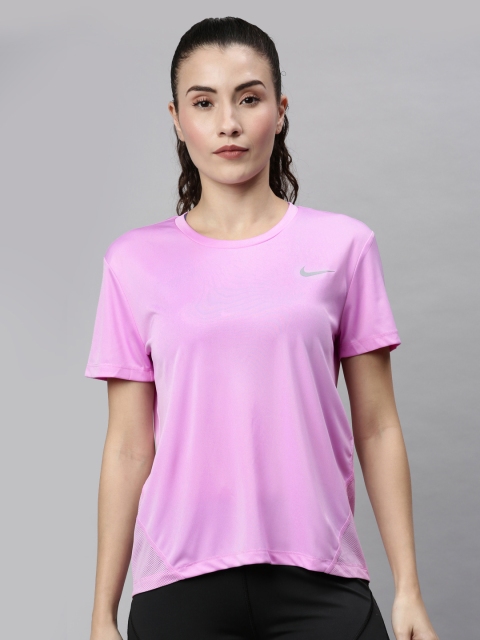 

Nike Women Pink Miler Running T-shirt