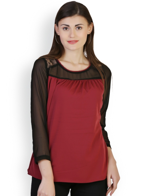 

Belle Fille Maroon Top