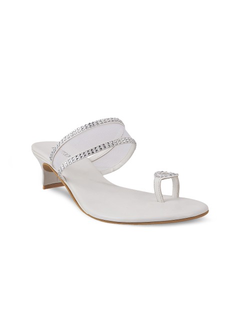 

Metro Women White Embellished Heels