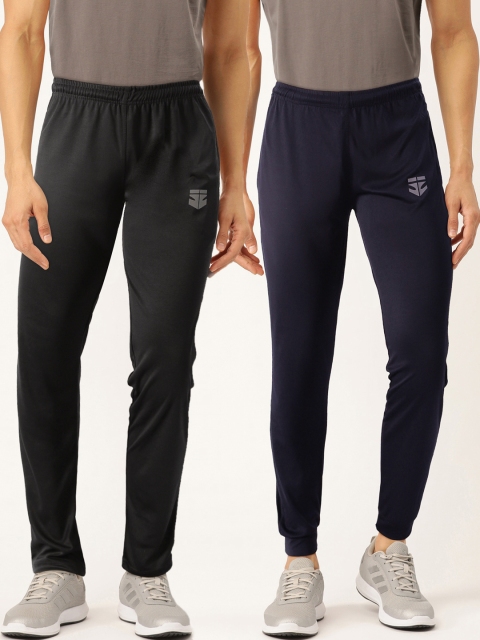 

Sports52 wear Men Pack of 2 Solid Joggers, Navy blue