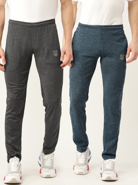 

Sports52 wear Men Pack of 2 Solid Track pants, Black