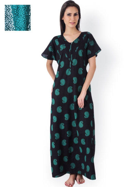

Masha Multicoloured Set of 2 Nightdresses NT2PC-8-9, Multi