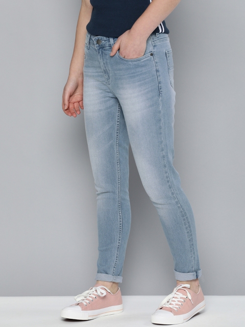 

Mast & Harbour Women Blue Skinny Fit Mid-Rise Clean Look Stretchable Jeans