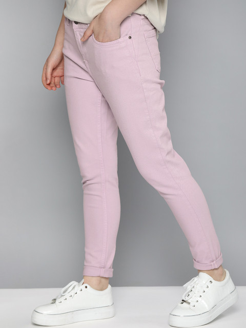 

Mast & Harbour Women Lavender Skinny Fit Mid-Rise Clean Look Stretchable Jeans