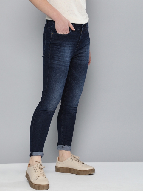 

Mast & Harbour Women Blue Skinny Fit Mid-Rise Clean Look Stretchable Jeans