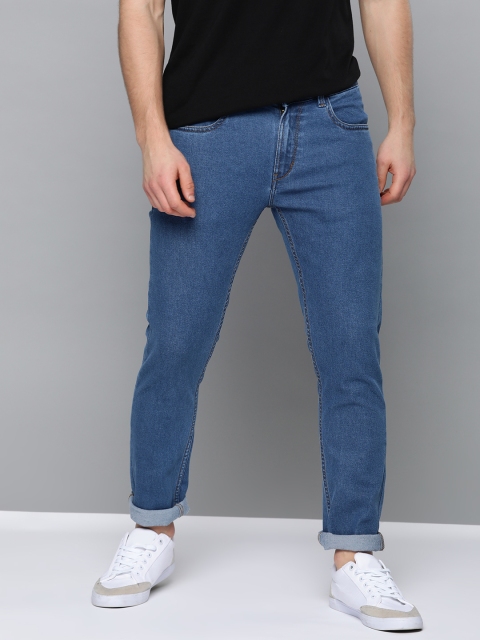 

Mast & Harbour Men Navy Blue Skinny Fit Solid Mid-Rise Stretchable Jeans