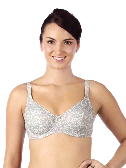 

Triumph Grey Printed Full-Coverage Bra 151I241