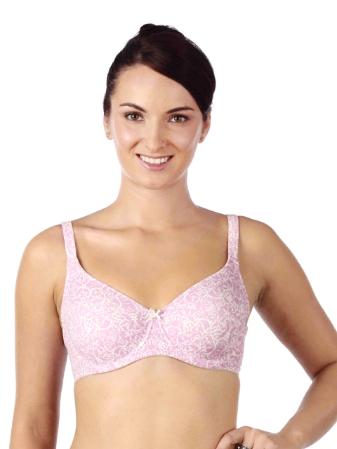 

Triumph Pink Printed Full-Coverage Bra 151I241