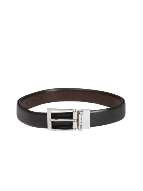 

Peter England Men Black & Brown Solid Reversible Leather Belt