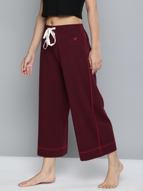 

Chemistry Women Maroon Solid Lounge Pants