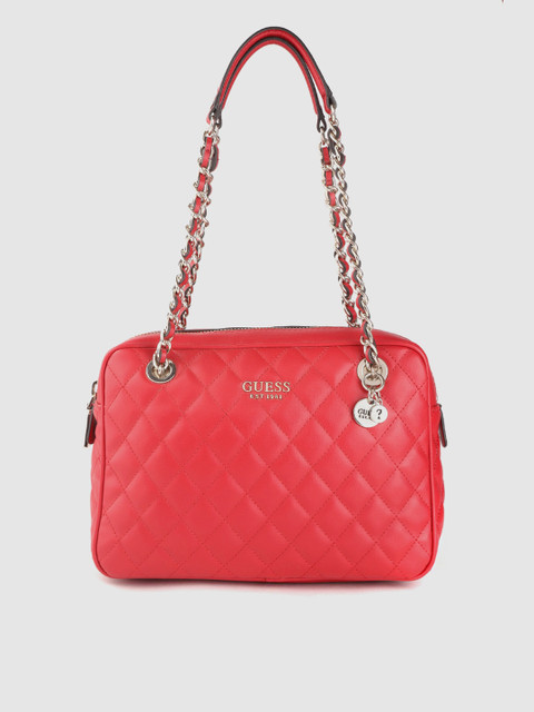 

GUESS Red Quilted Shoulder Bag