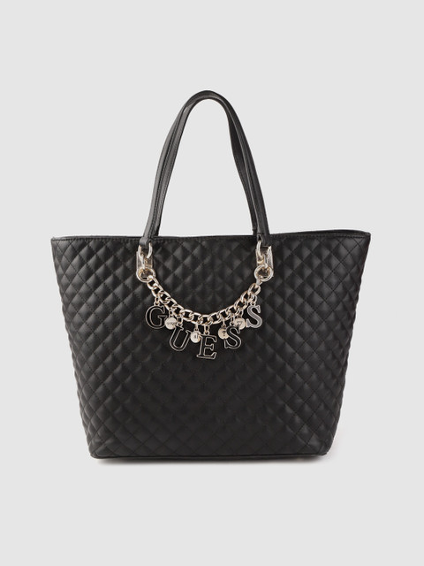 

GUESS Black Quilted Shoulder Bag