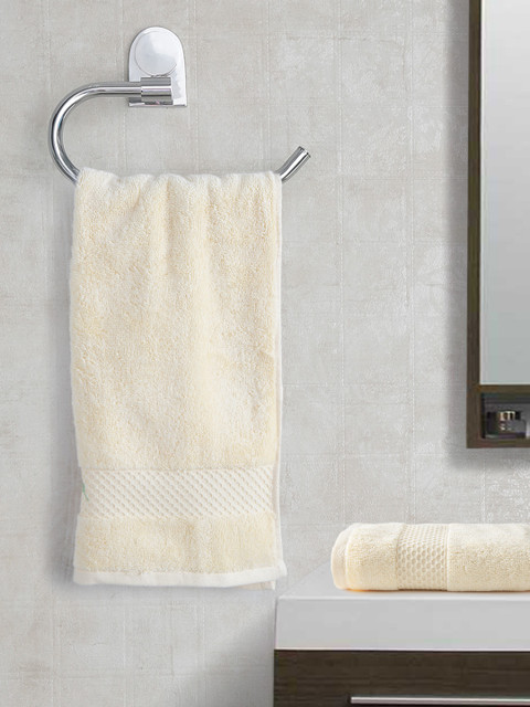 

Portico New York Therapia Cream-Coloured Cotton Set of 2 Hand Towels