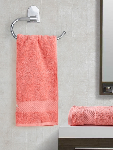

Portico New York Therapia Coral Orange Cotton Set of 2 Hand Towels