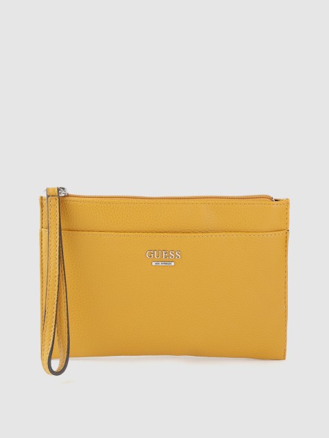 

GUESS Mustard Yellow Solid Purse
