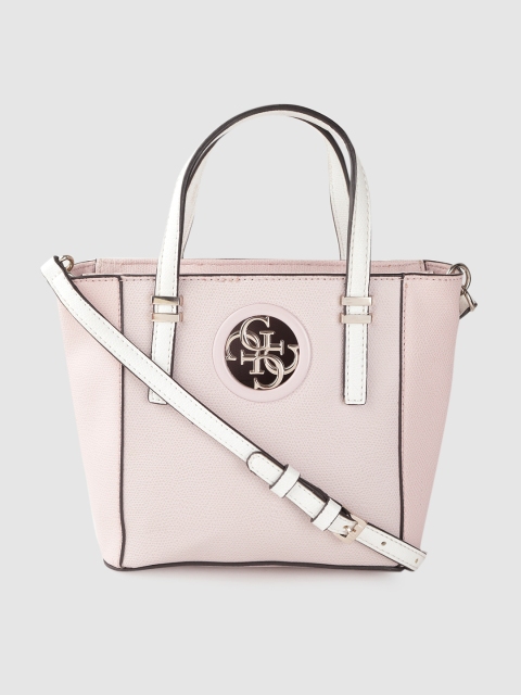 

GUESS Pink Solid Small Handheld Bag