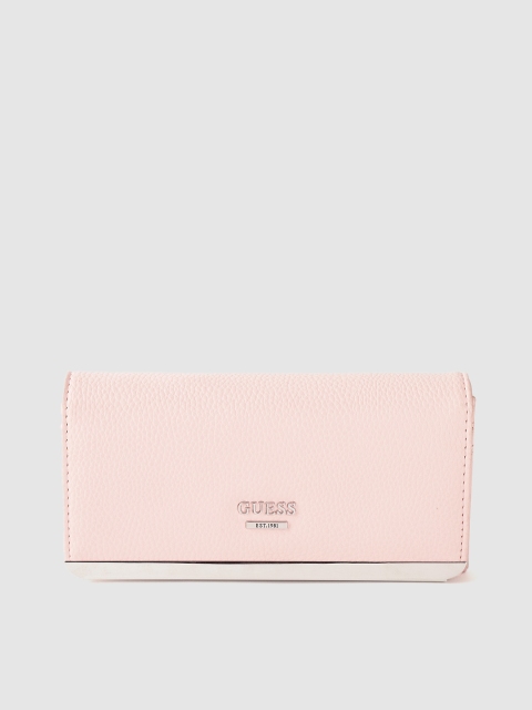 

GUESS Women Pink Solid Two Fold Wallet