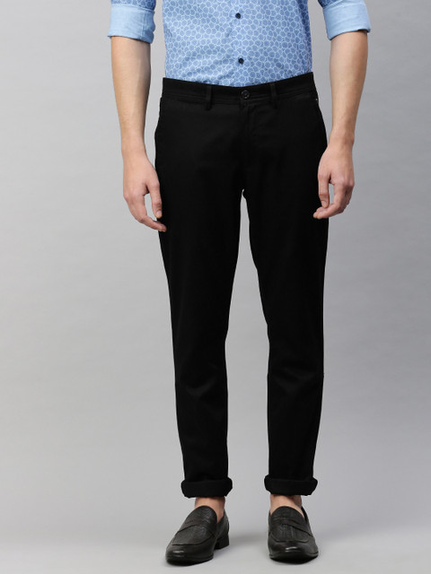 

Louis Philippe Sport Men Black Super Slim Fit Solid Regular Trousers
