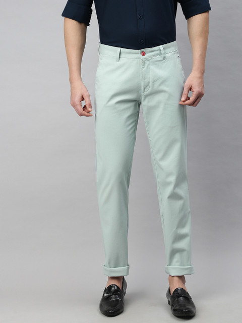 

Louis Philippe Sport Men Green Steven Slim Fit Solid Chinos