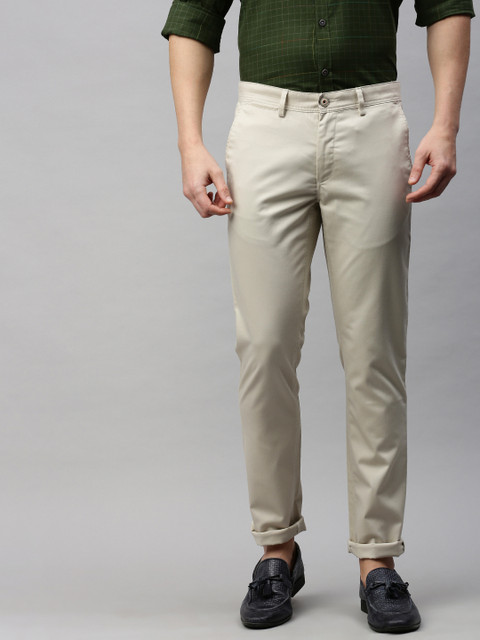 

Louis Philippe Sport Men Beige Slim Fit Solid Regular Trousers