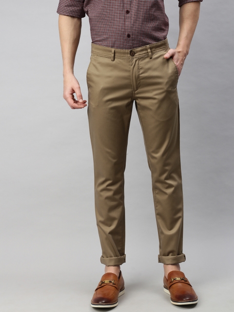 

Louis Philippe Sport Men Brown Super Slim Fit Solid Chinos
