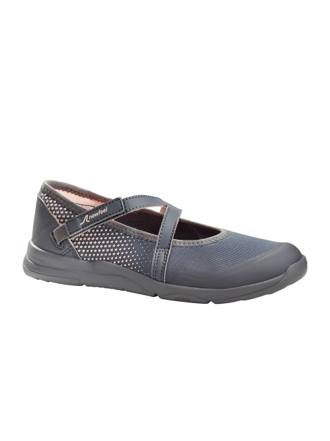 

Newfeel By Decathlon Kids Grey Synthetic Walking Shoes