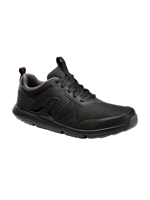 

Newfeel By Decathlon Men Black Synthetic Walking Shoes