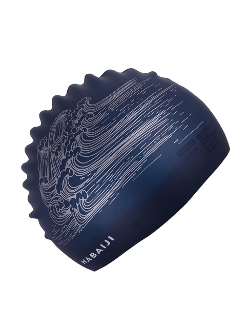 

Nabaiji By Decathlon Men Blue Printed Swim Cap