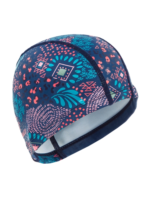 

Nabaiji By Decathlon Blue & Pink Printed Silicone Mesh Large Swim Cap