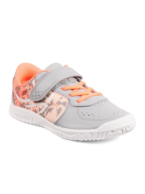 

Artengo By Decathlon Unisex Kids Grey PU Tennis Shoes