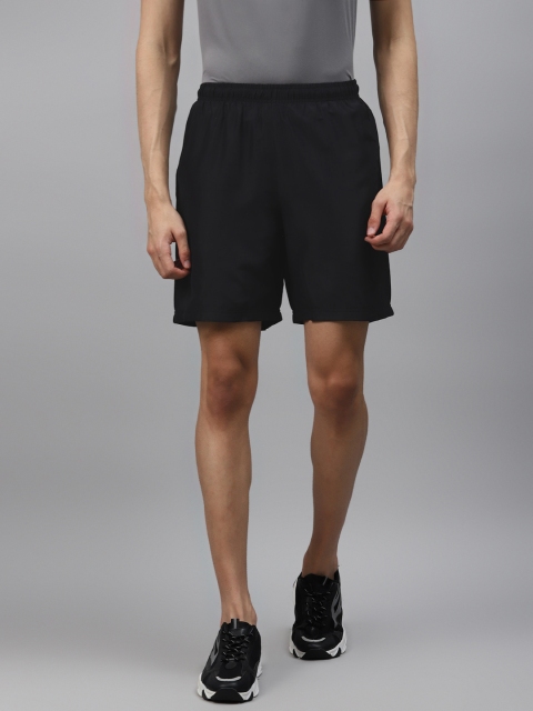 

Alcis Men Black Solid Regular Fit Sports Shorts