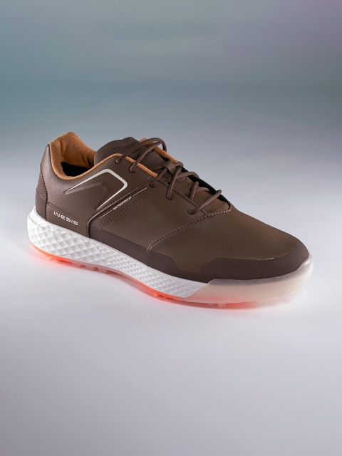 

Inesis By Decathlon Men Brown PU Golf Shoes