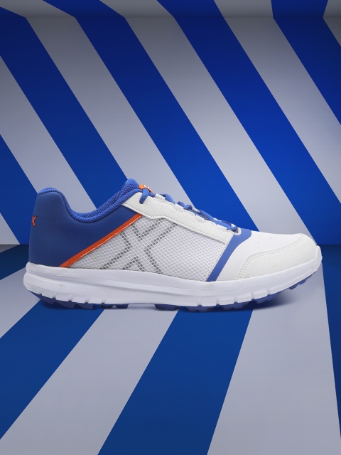 

FLX By Decathlon Men White PU Mid-Top Cricket Shoes