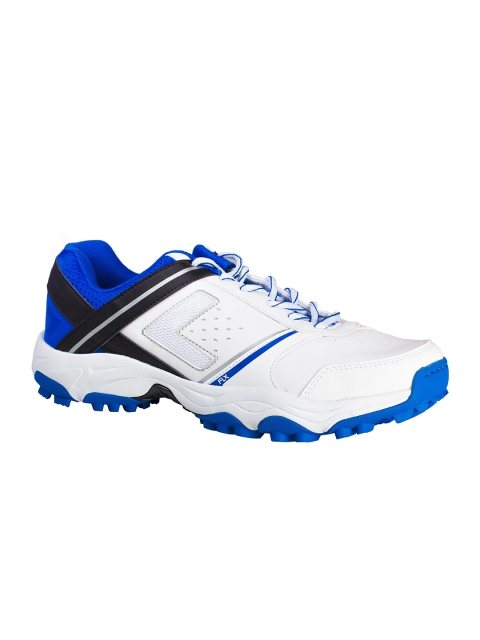 

FLX By Decathlon Men White PU Mid-Top Cricket Shoes